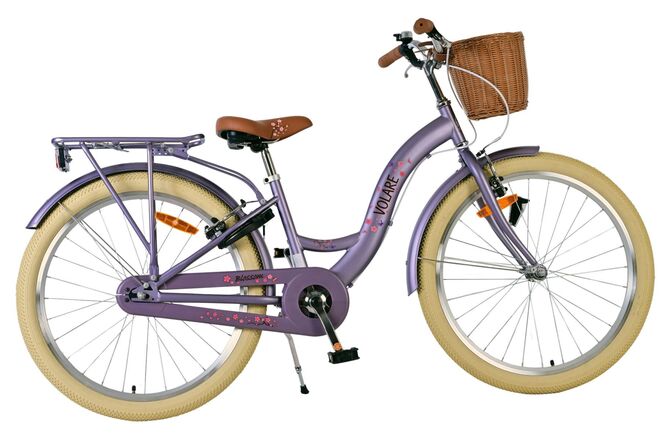 Load image into Gallery viewer, Volare blossom kinderfiets - meisjes - 24 inch - paars - twee handremmen