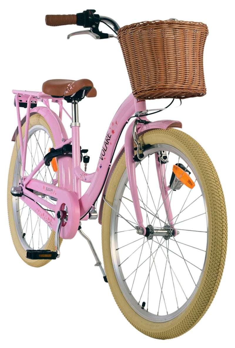 Afbeelding laden in galerijviewer, Volare blossom kinderfiets - meisjes - 24 inch - roze - 3 versnellingen