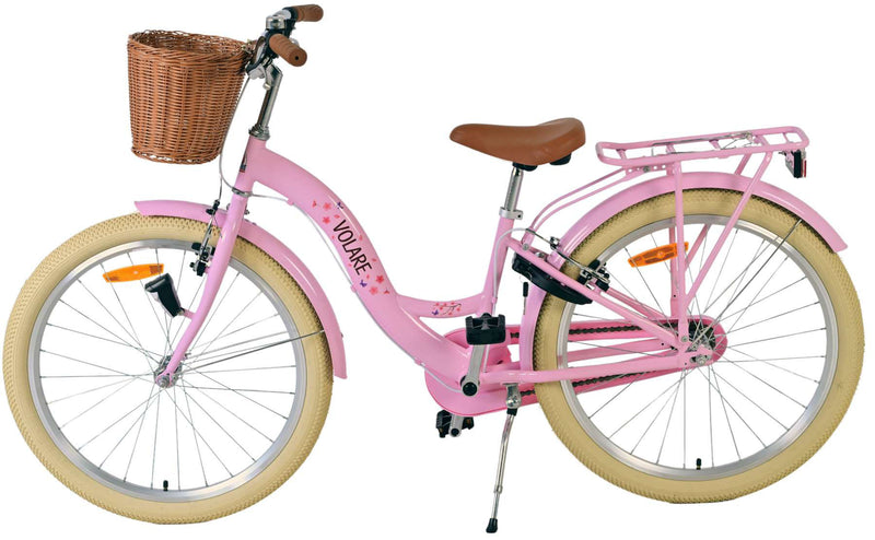 Laden Sie das Bild in Galerie -Viewer, Volare blossom kinderfiets - meisjes - 24 inch - roze - twee handremmen