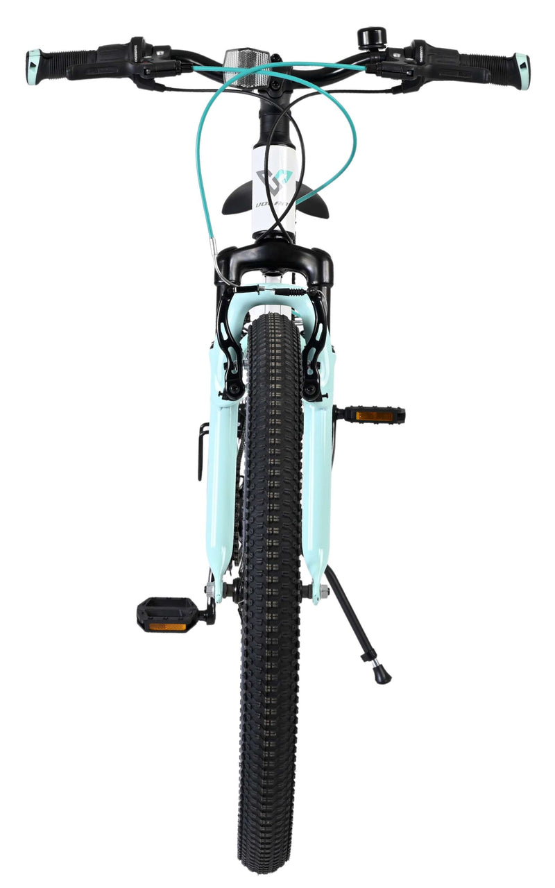 Afbeelding laden in galerijviewer, Volare boost kinderfiets - 24 inch - wit mintgroen - 21 speed