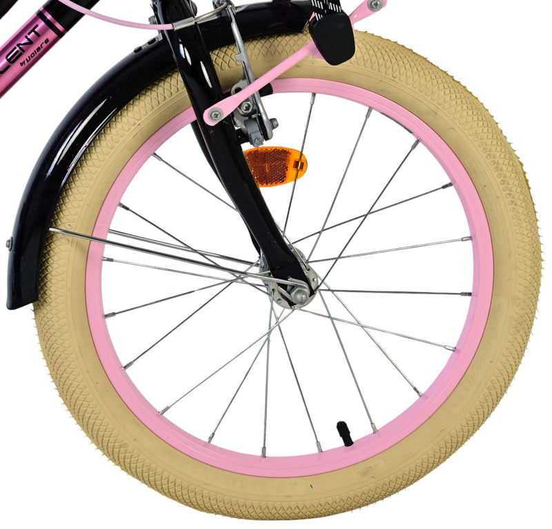 Load image into Gallery viewer, Volare excellent kinderfiets - meisjes - 18 inch - zwart - 95% afgemonteerd