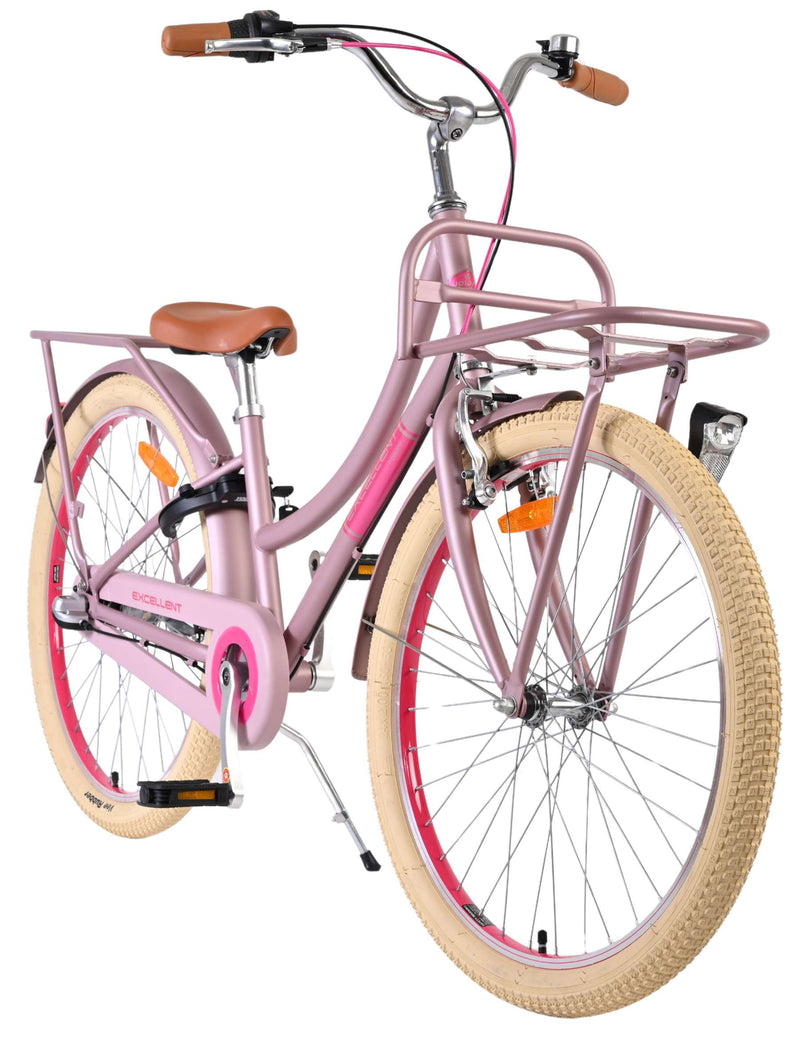 Cargue la imagen en el visor de la galería, Volare excellent kinderfiets - meisjes - 24 inch - mat roze - 3 versnellingen