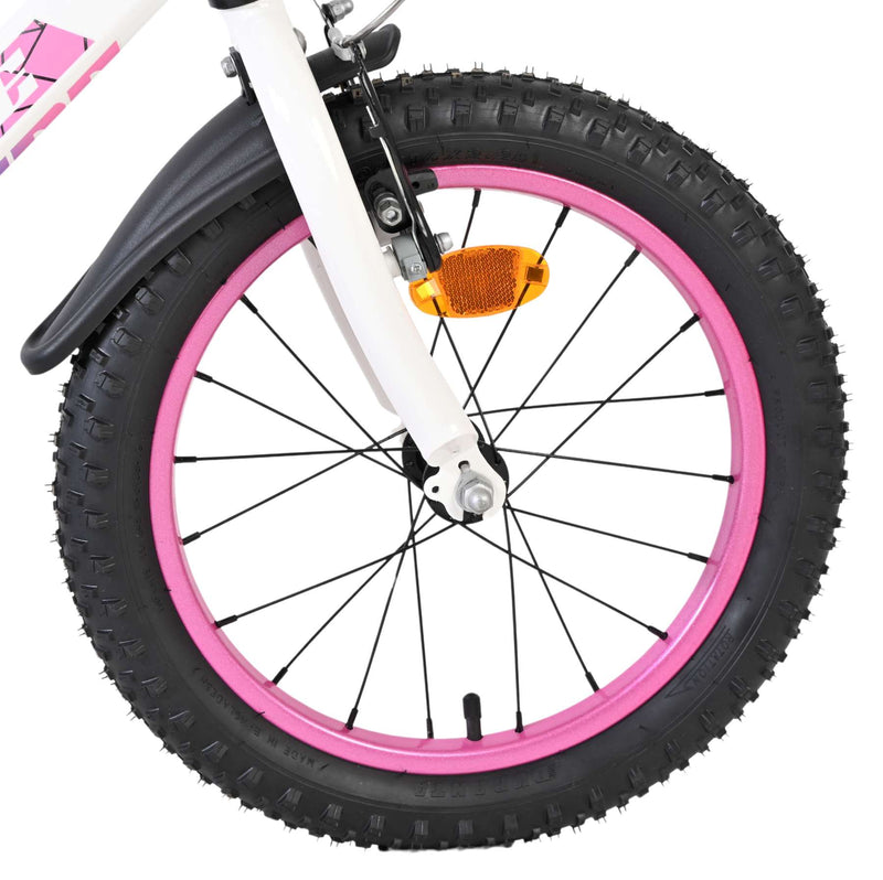 Chargez l'image dans la visionneuse de la galerie, Volare lily kinderfiets - meisjes - 16 inch - wit roze paars