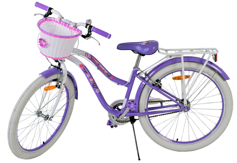Laden Sie das Bild in Galerie -Viewer, Volare lovely kinderfiets - meisjes - 24 inch - paars - twee handremmen