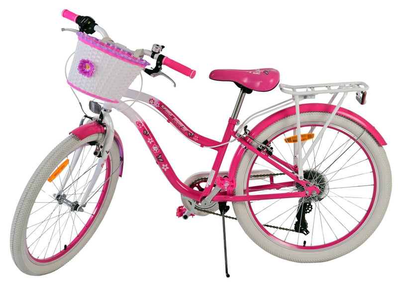 Afbeelding laden in galerijviewer, Volare lovely kinderfiets - meisjes - 24 inch - roze - 7 versnellingen