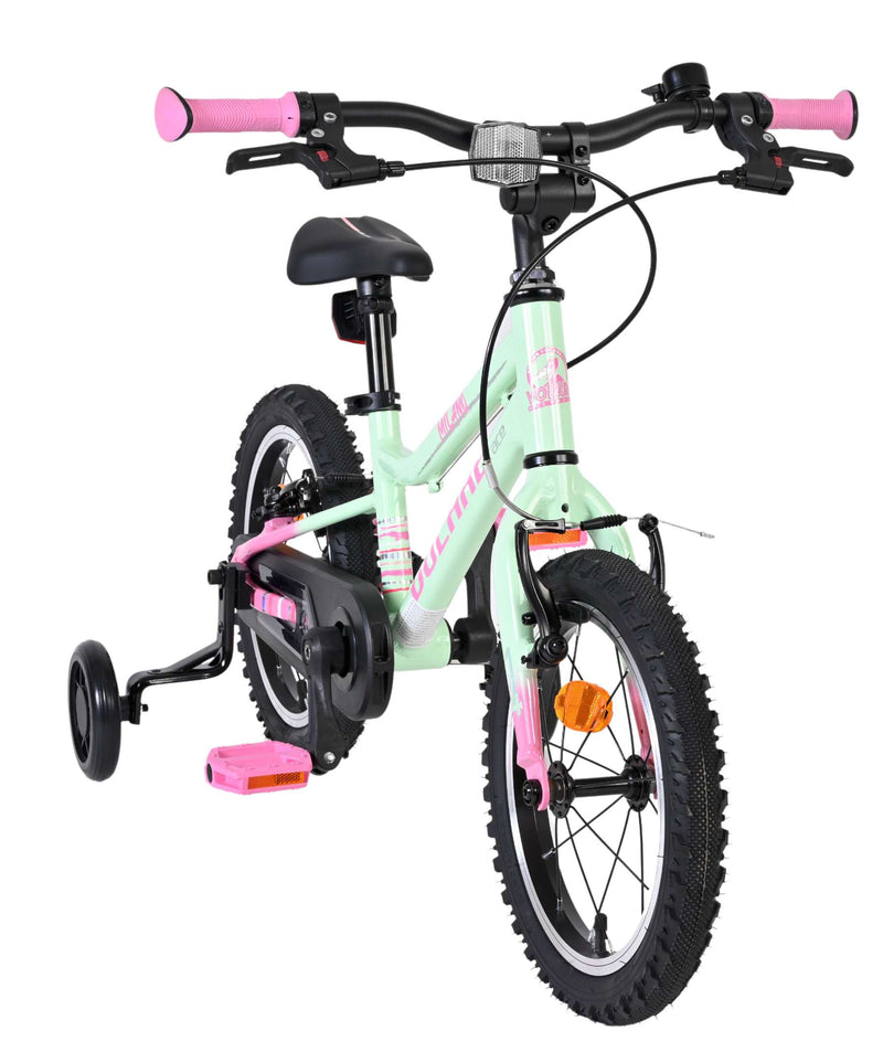 Afbeelding laden in galerijviewer, Volare milano kinderfiets - meisjes - 14 inch - mintgroen - twee handremmen