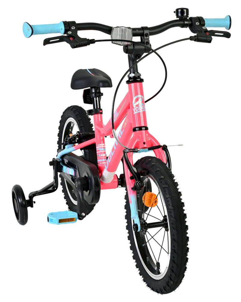 Afbeelding laden in galerijviewer, Volare milano kinderfiets - meisjes - 14 inch - roze - twee handremmen