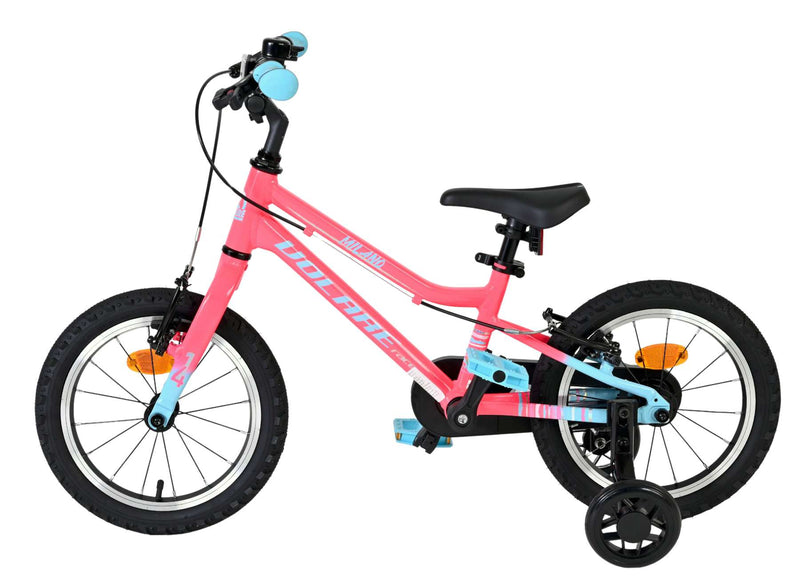 Afbeelding laden in galerijviewer, Volare milano kinderfiets - meisjes - 14 inch - roze - twee handremmen
