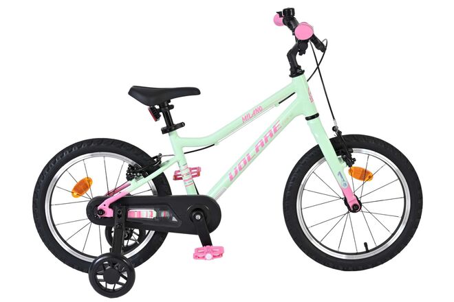 Afbeelding laden in galerijviewer, Volare milano kinderfiets - meisjes- 16 inch - mintgroen - twee handremmen