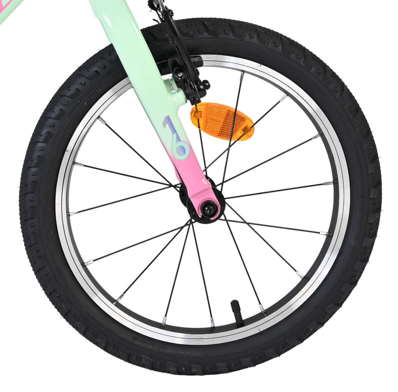 Afbeelding laden in galerijviewer, Volare milano kinderfiets - meisjes- 16 inch - mintgroen - twee handremmen