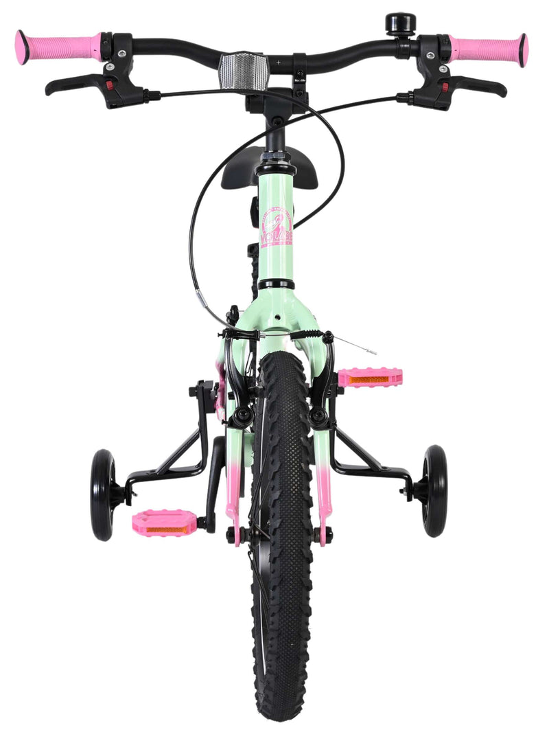 Afbeelding laden in galerijviewer, Volare milano kinderfiets - meisjes- 16 inch - mintgroen - twee handremmen