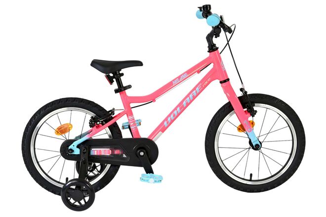 Afbeelding laden in galerijviewer, Volare milano kinderfiets - meisjes- 16 inch - roze - twee handremmen