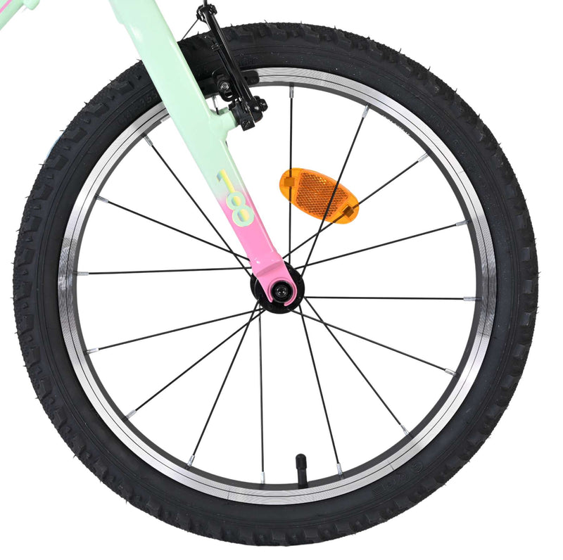 ギャラリービューアに画像をロードする, Volare milano kinderfiets - meisjes - 18 inch - mintgroen - 6 speed - twee handremmen