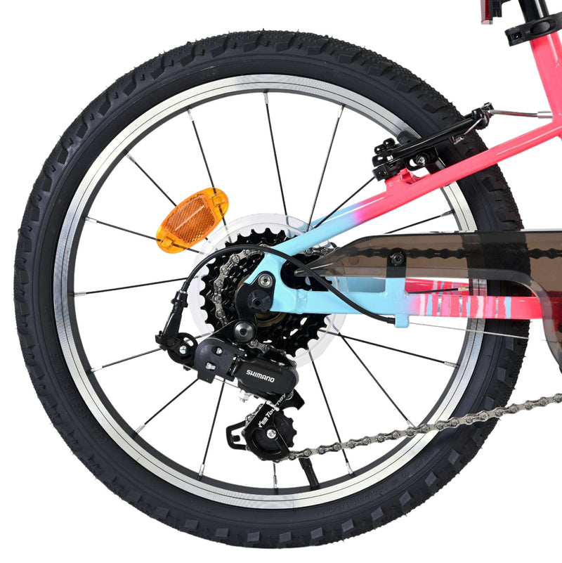 ギャラリービューアに画像をロードする, Volare milano kinderfiets - meisjes - 18 inch - roze - 6 speed - twee handremmen