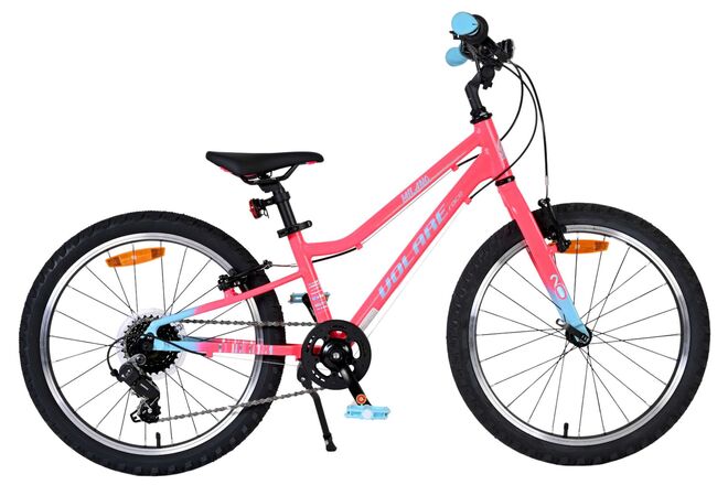Afbeelding laden in galerijviewer, Volare milano kinderfiets - meisjes - 20 inch - roze - 6 speed - twee handremmen