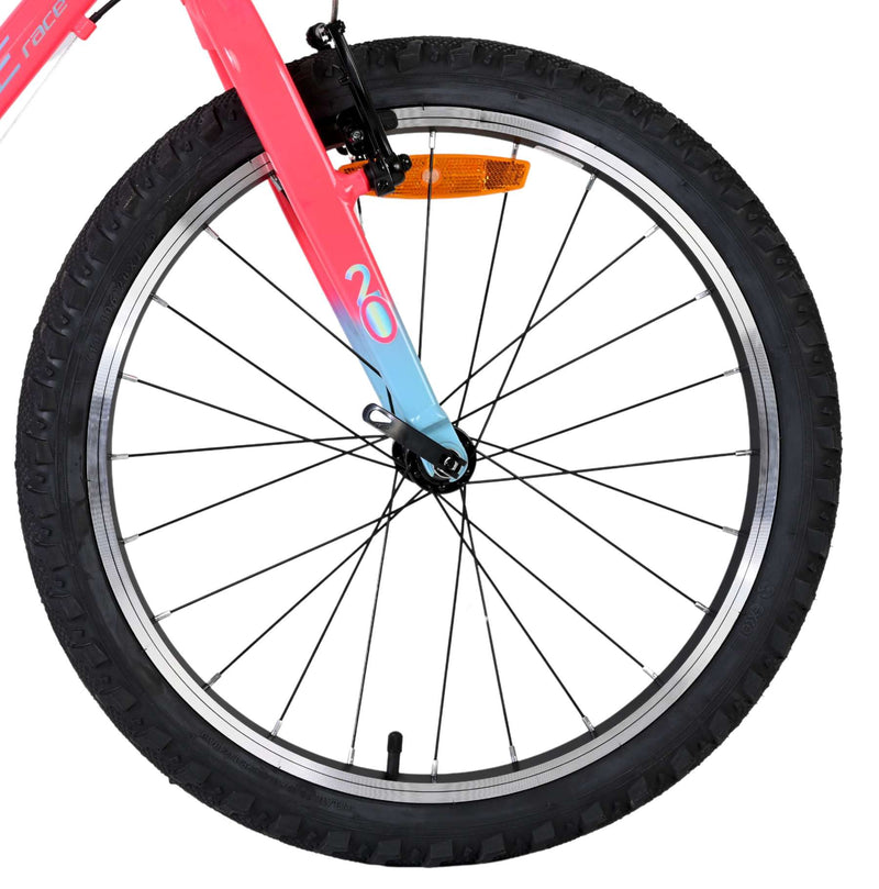 Afbeelding laden in galerijviewer, Volare milano kinderfiets - meisjes - 20 inch - roze - 6 speed - twee handremmen