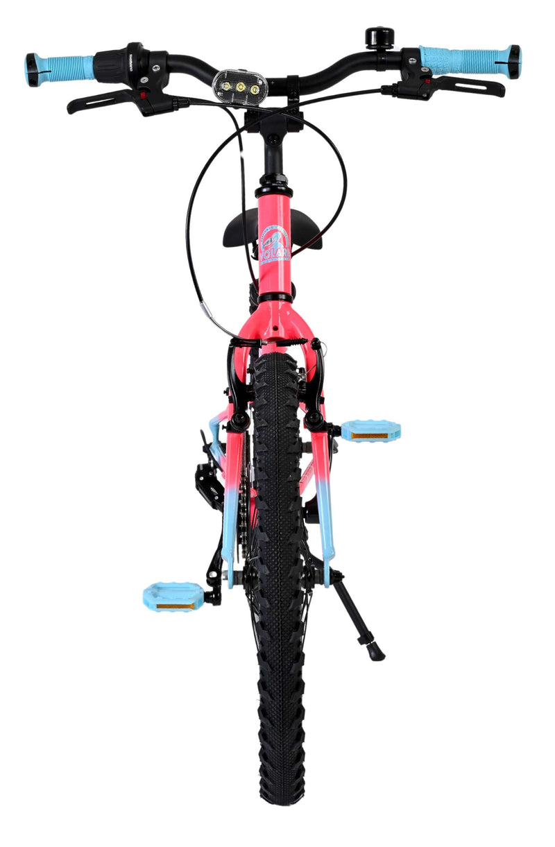 Afbeelding laden in galerijviewer, Volare milano kinderfiets - meisjes - 20 inch - roze - 6 speed - twee handremmen