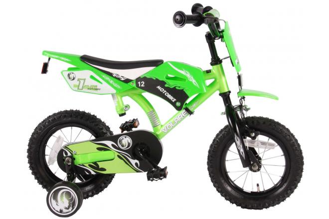 Load image into Gallery viewer, Volare Motorbike Kinderfiets - Jongens - 12 inch - Groen - 95% afgemonteerd