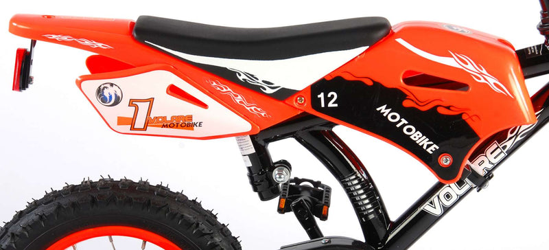 Load image into Gallery viewer, Volare Motorbike Kinderfiets Jongens 12 inch Oranje 95% afgemonteerd