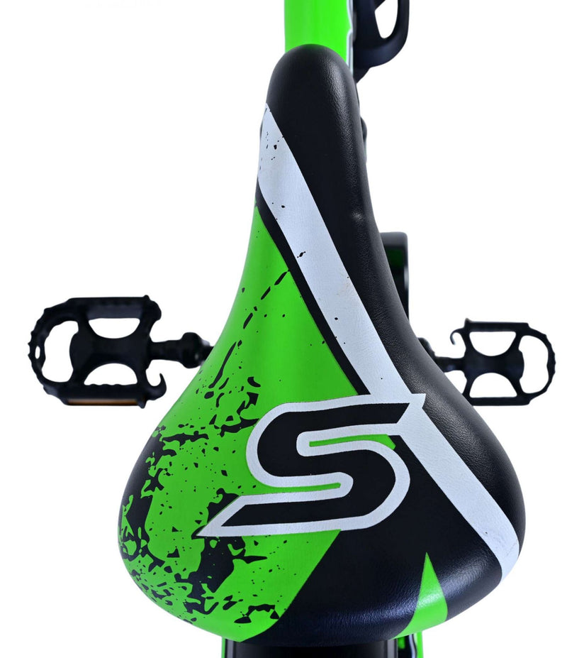 Load image into Gallery viewer, Volare sportivo kinderfiets - jongens - 24 inch - zwart groen - twee handremmen