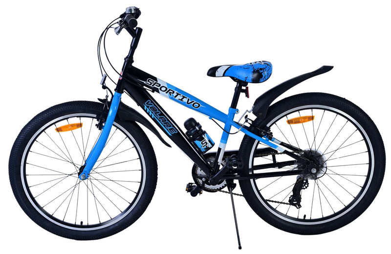 Load image into Gallery viewer, Volare sportivo kinderfiets - jongens - 24 inch - 7 speed - zwart blauw