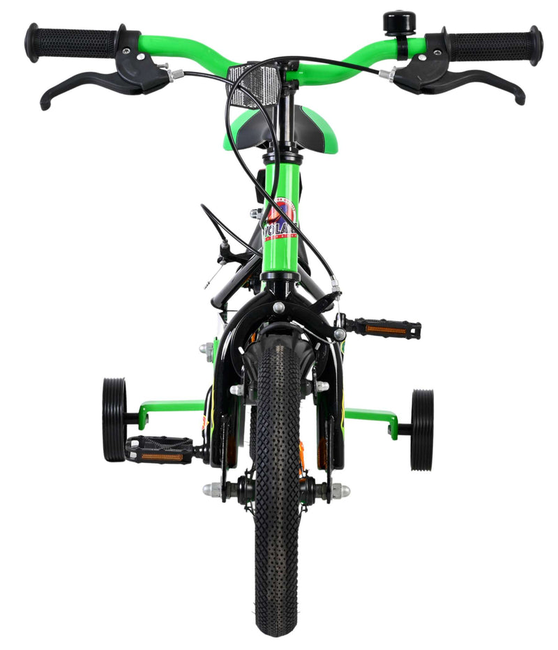 Afbeelding laden in galerijviewer, Volare strike kinderfiets - jongens - 12 inch - zwart groen - twee handremmen