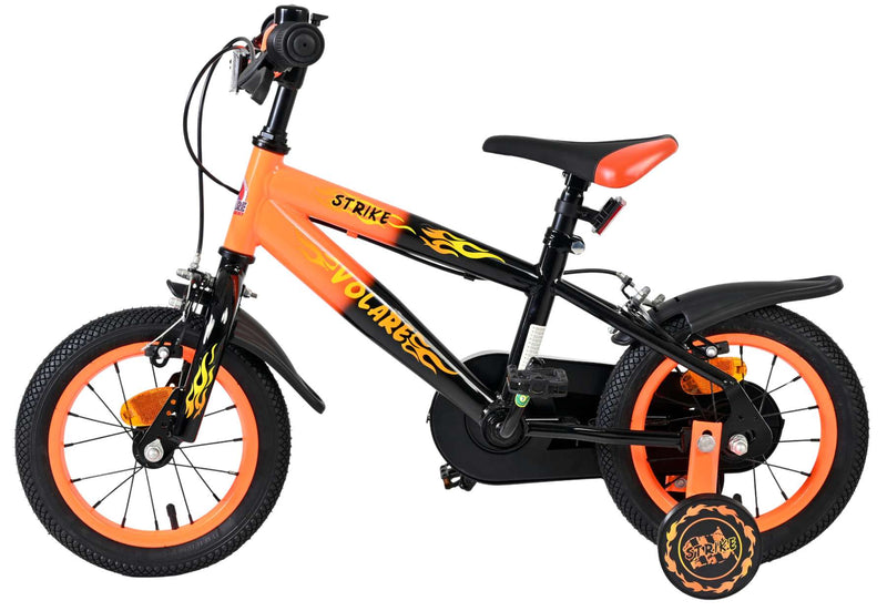 Chargez l'image dans la visionneuse de la galerie, Volare strike kinderfiets - jongens - 12 inch - zwart oranje - twee handremmen