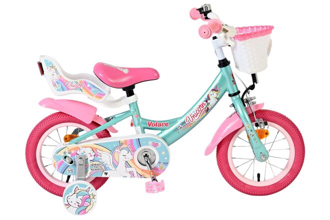 Load image into Gallery viewer, Volare unicorn kinderfiets - meisjes - 12 inch - groen