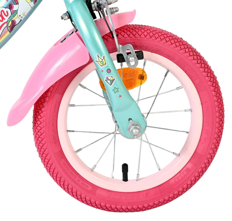 Load image into Gallery viewer, Volare unicorn kinderfiets - meisjes - 12 inch - groen