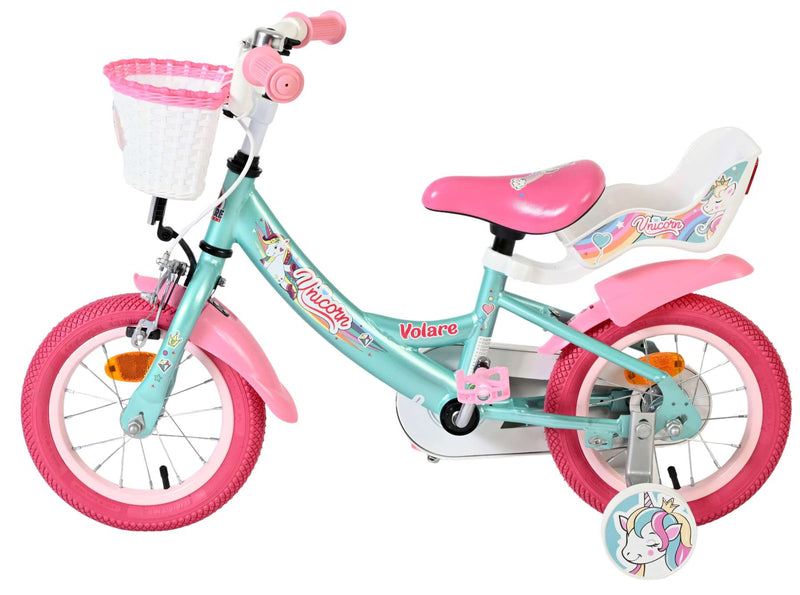 Load image into Gallery viewer, Volare unicorn kinderfiets - meisjes - 12 inch - groen