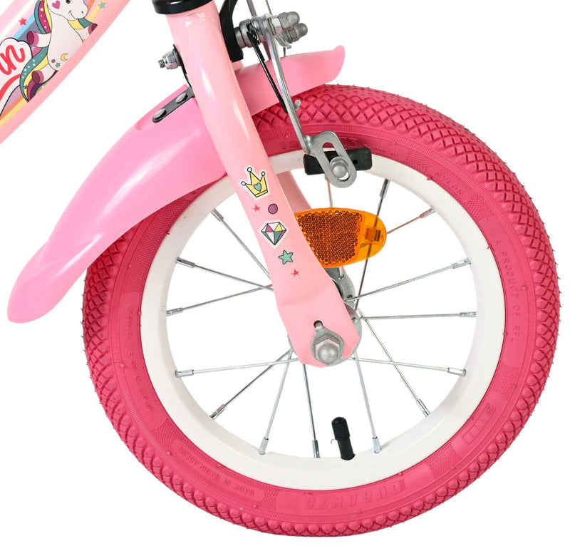 Laden Sie das Bild in Galerie -Viewer, Volare unicorn kinderfiets - meisjes - 12 inch - roze
