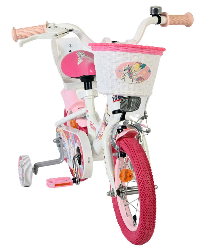 Laden Sie das Bild in Galerie -Viewer, Volare unicorn kinderfiets - meisjes - 12 inch - wit
