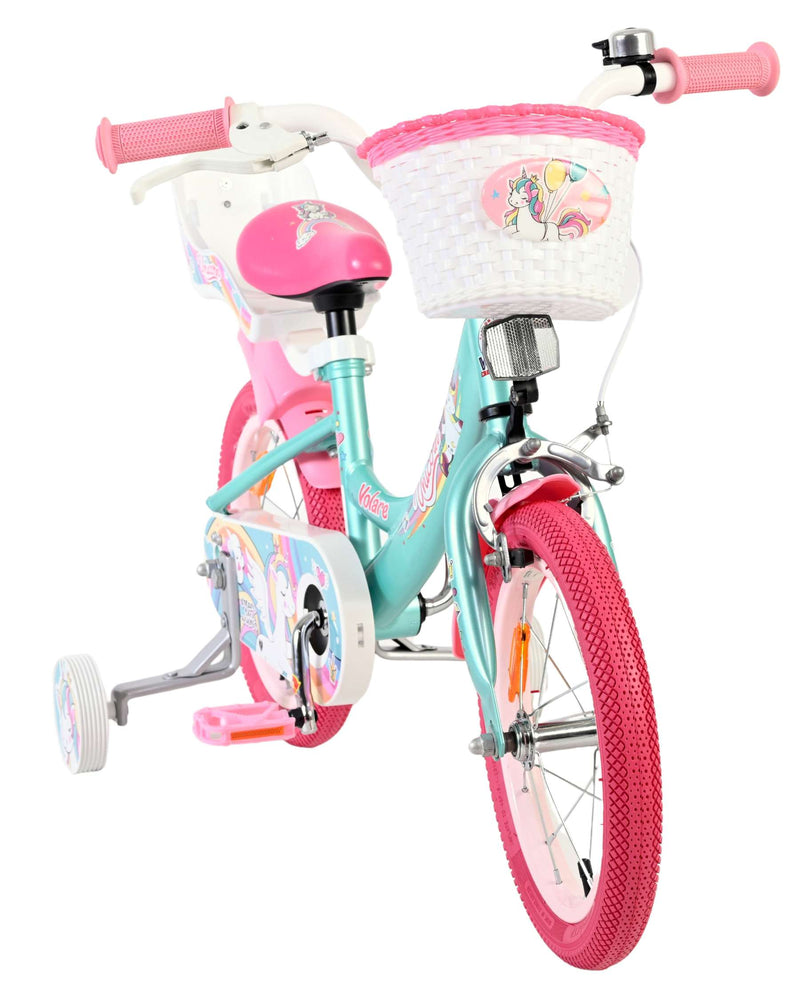 Chargez l'image dans la visionneuse de la galerie, Volare unicorn kinderfiets - meisjes - 14 inch - groen