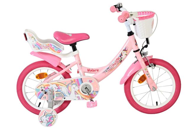Load image into Gallery viewer, Volare unicorn kinderfiets - meisjes - 14 inch - roze