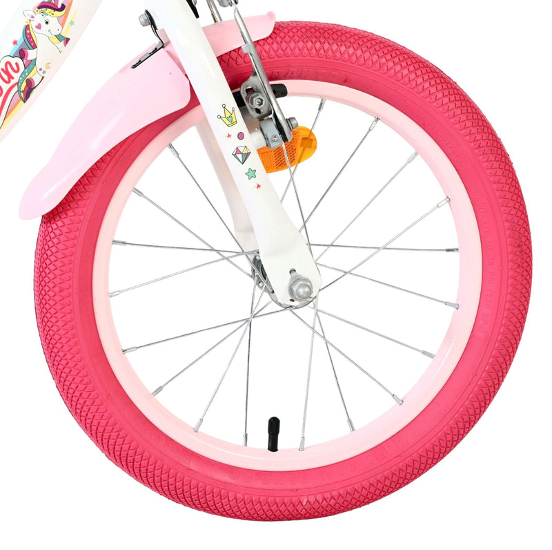 Laden Sie das Bild in Galerie -Viewer, Volare unicorn kinderfiets - meisjes - 16 inch - wit