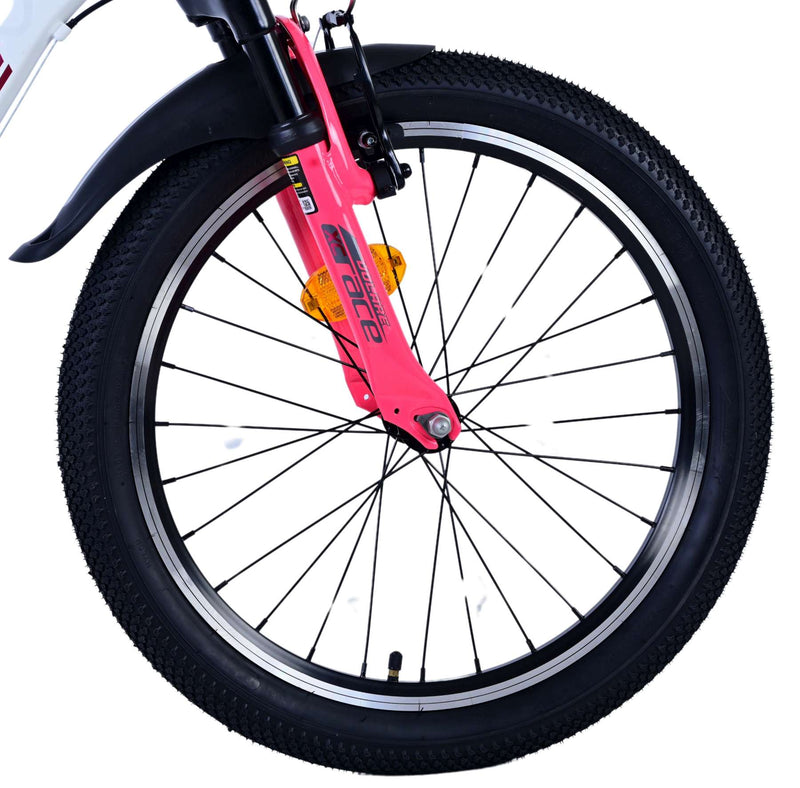 Afbeelding laden in galerijviewer, Volare xc race kinderfiets - 20 inch - wit roze - 7 speed