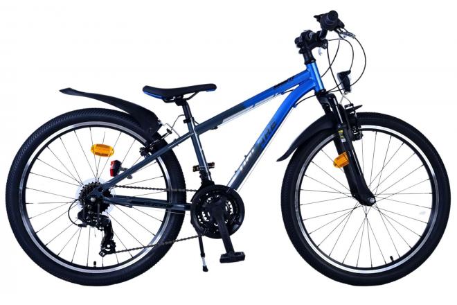 Load image into Gallery viewer, Volare xc race kinderfiets - 24 inch - 21 speed - blauw grijs