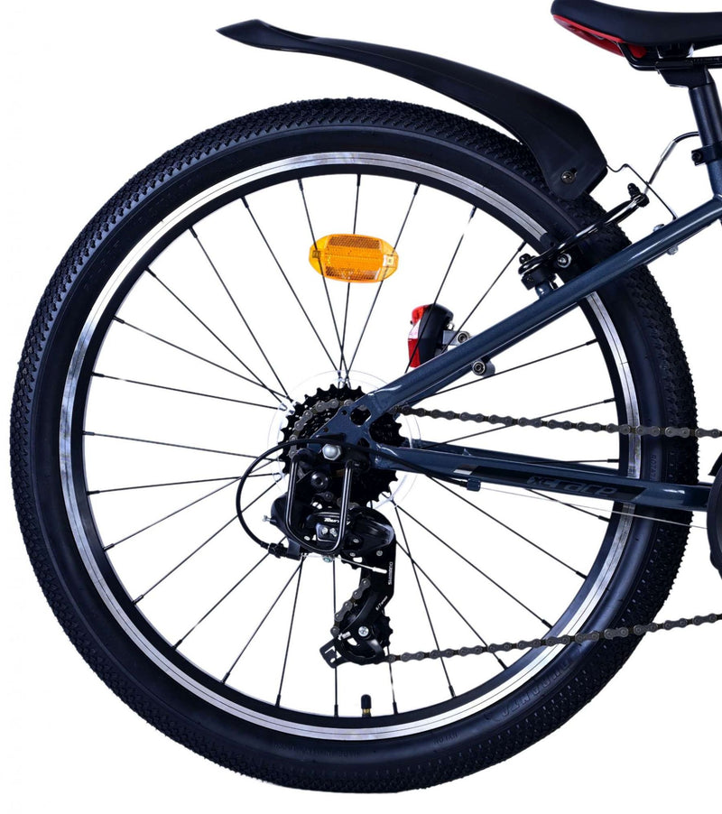 Load image into Gallery viewer, Volare xc race kinderfiets - 24 inch - 21 speed - rood grijs