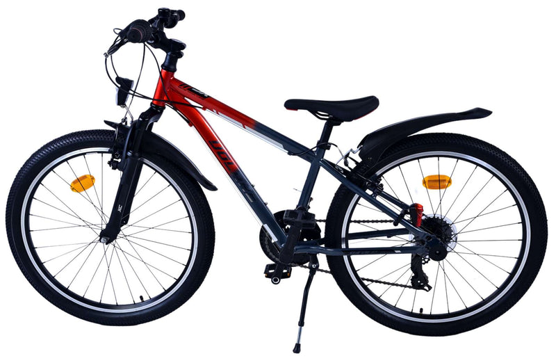 Load image into Gallery viewer, Volare xc race kinderfiets - 24 inch - 21 speed - rood grijs
