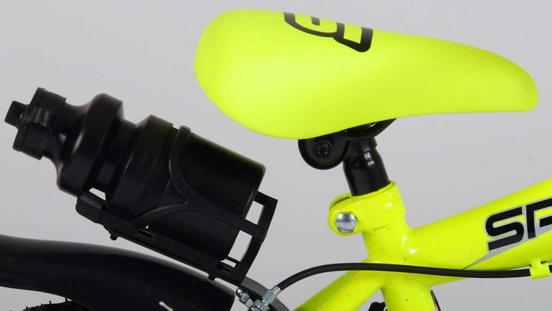 Load image into Gallery viewer, Volare Sportivo Kinderfiets Jongens 12 inch Neon Geel Zwart Twee Handremmen 95% afgemonteerd