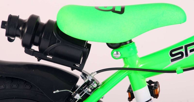 Load image into Gallery viewer, Volare Sportivo Kinderfiets Jongens 14 inch Neon Groen Zwart Twee Handremmen 95% afgemonteerd