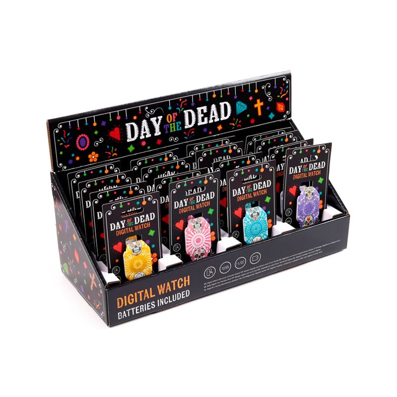 Load image into Gallery viewer, Dia de los muertos digitaal siliconen horloge