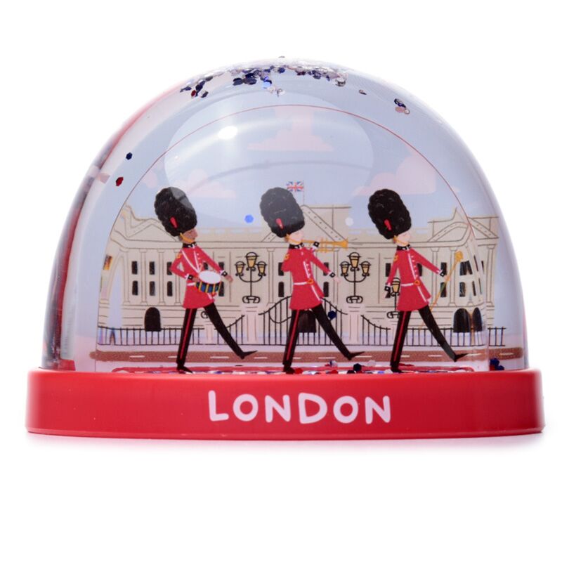 Chargez l'image dans la visionneuse de la galerie, Londen souvenir koninklijke wachter op parade medium glitter sneeuwbol