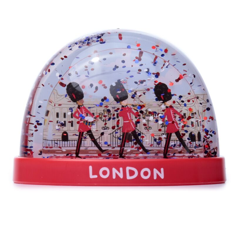 Chargez l'image dans la visionneuse de la galerie, Londen souvenir koninklijke wachter op parade medium glitter sneeuwbol