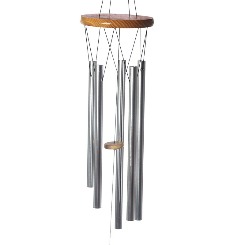 ギャラリービューアに画像をロードする, Houten windgong met metalen buizen 88cm