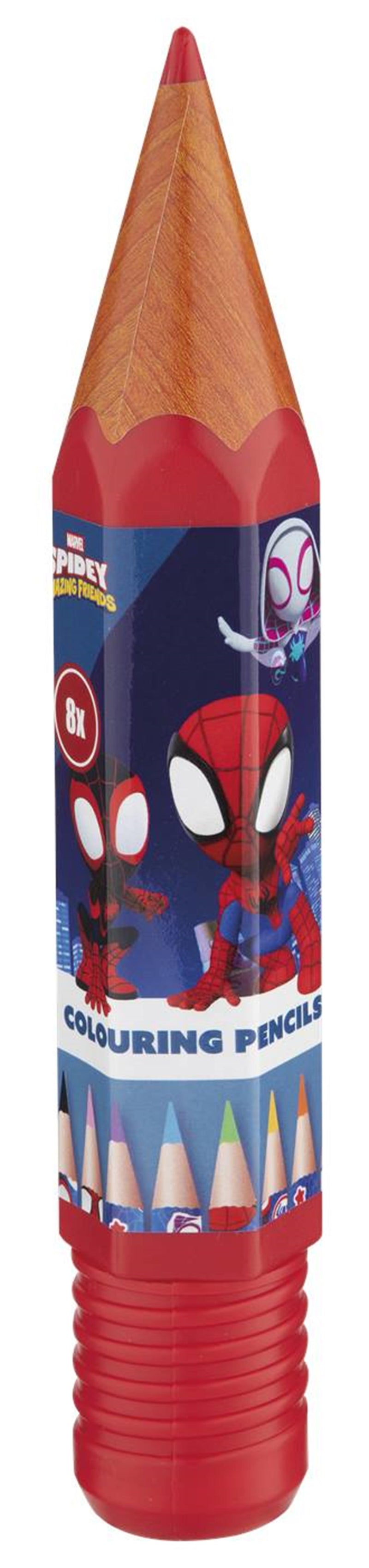Afbeelding laden in galerijviewer, Disney spidey stitch frozen 8 kleurpotloden in potloodverpakking