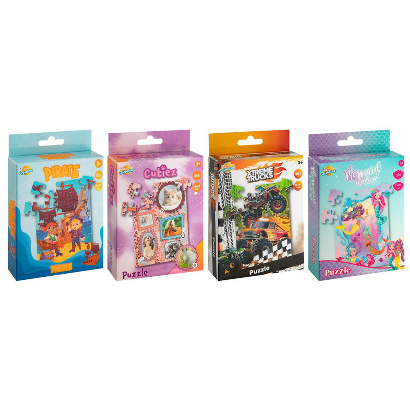 ギャラリービューアに画像をロードする, Toy universe puzzel mini 35 pcs. 21x15cm. 4ass