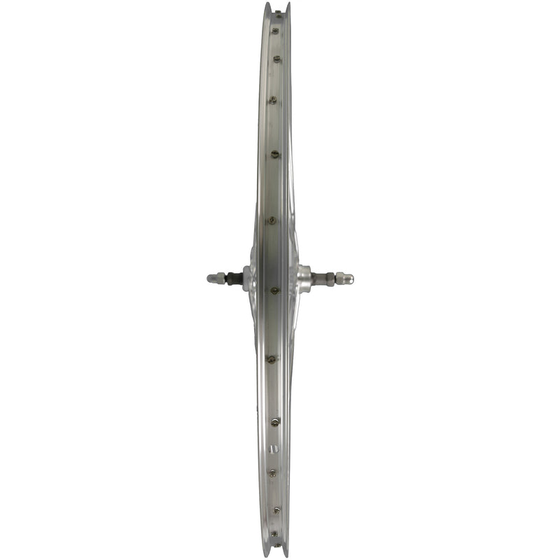 Load image into Gallery viewer, Roland achterwiel p24h 28 36g 7v pion vaste as alu zilv