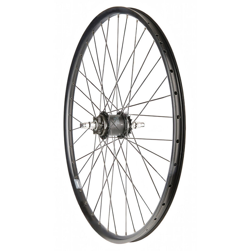 Load image into Gallery viewer, Roland achterwiel 28 36g a2k dw velg vrijloop zwart
