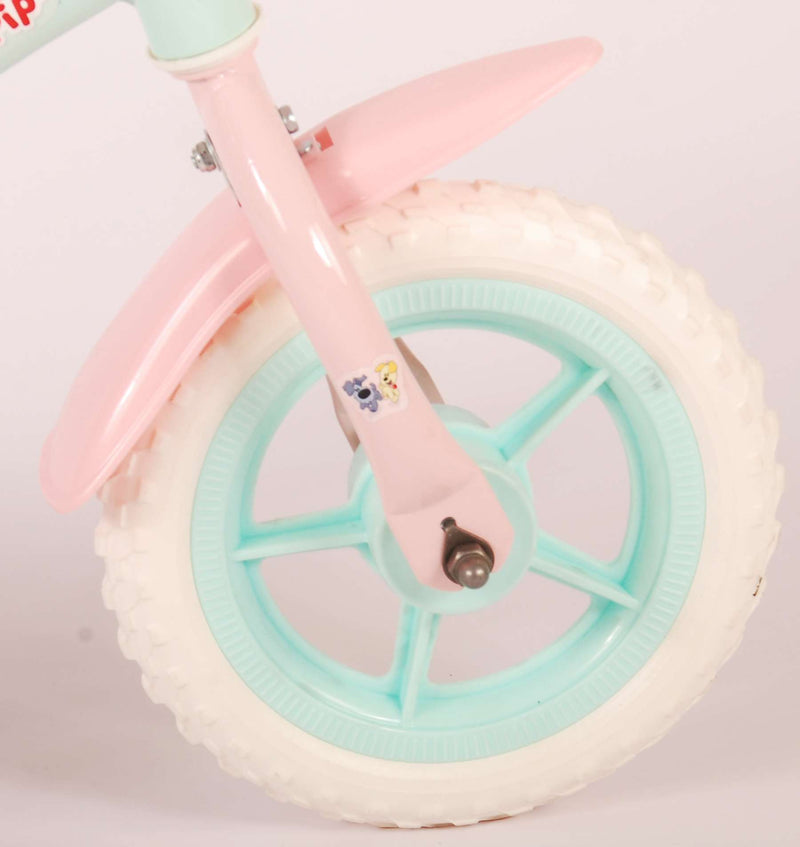 Load image into Gallery viewer, Woezel Pip Pip Kinderfiets Meisjes 10 inch Mint Blauw Roze Doortrapper